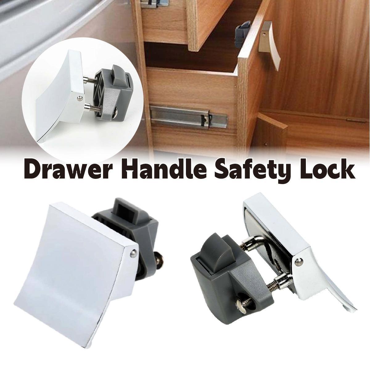 V528-DRAWER-HANDLE-SLIVER-627941-202509251026-00 RV Caravan Yacht Cabinet Drawer Handle Locking Latch Accessory - Image 1