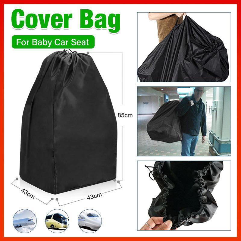V528-DUSTBAGSTORAGEBAGBLACK-633172-202509251452-00 Universal Travel Bag for Carrier or Booster Seat Storage at Airport Gate - Image 1