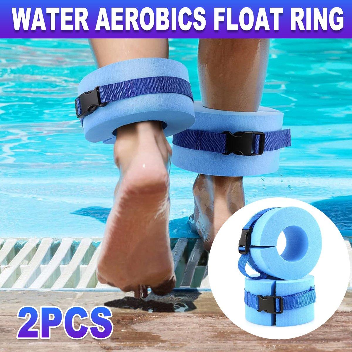 V528-FLOATING-RING-BLUE-2PCS-928554-202509291509-00 2pcs Swimming Gear Arm Floats Big Buoyancy Water Sports Tie Legs and Feet Rings - Image 1