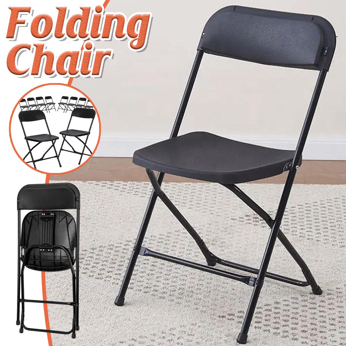 V528-FOLDING-CHAIR-BLACK-582280-202509250941-00 Folding Chair Easy Backrest Portable Leisure Outdoor Camping Seating Chair - Image 1