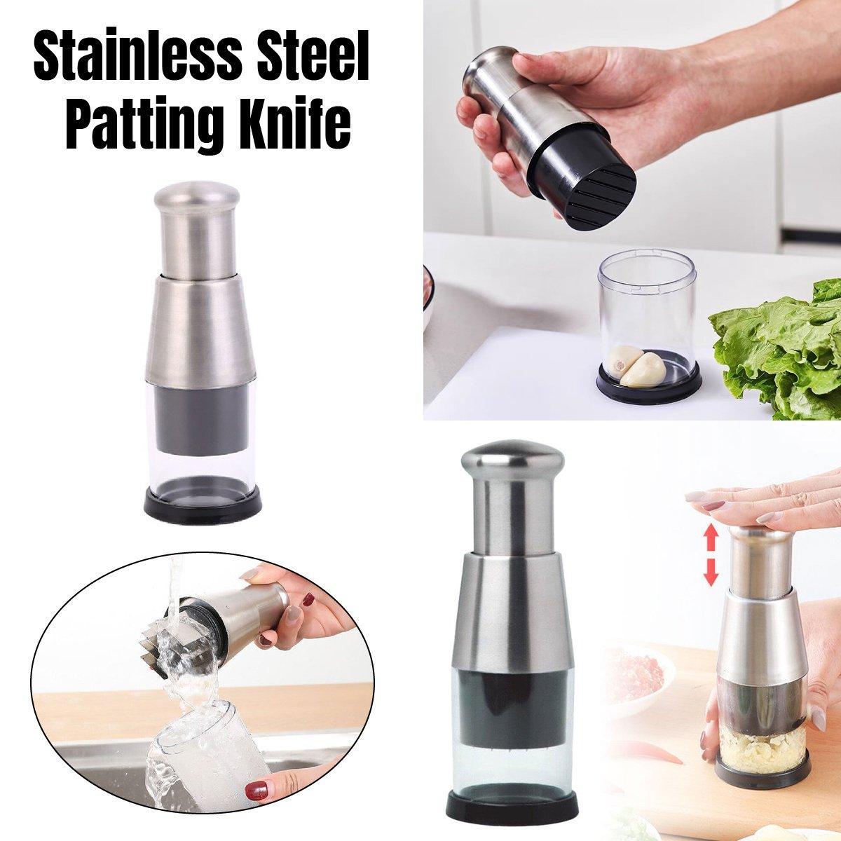 V528-GARLIC-POUNDER-602206-202509251303-00 304 Stainless Steel Garlic Press Crusher Manual Garlic Mincer Kitchen Tool - Image 1