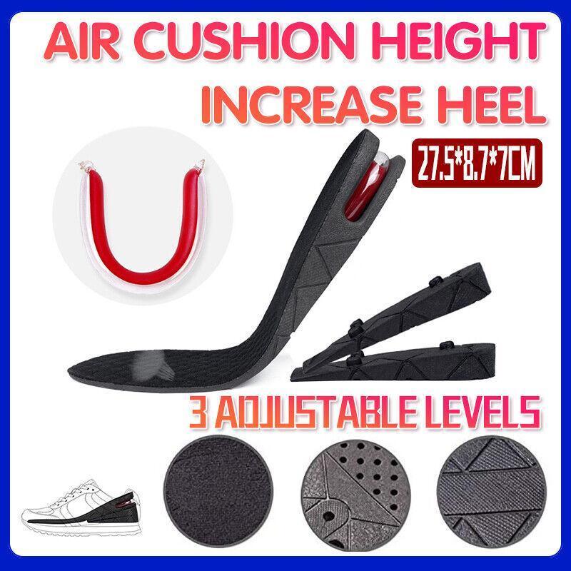 V528-GELSHOES-1PAIR-814860-202509251526-00 Air Cushion Height Increase Heel Gel Shoes Insoles Inserts Taller Lifts Pad Au - Image 1
