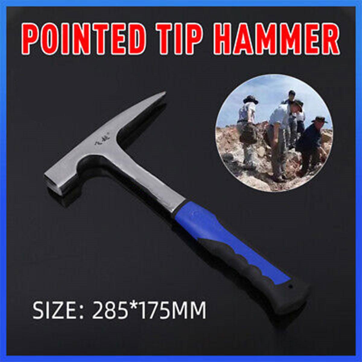 V528-GEOLOGICALHAMMER-189787-202509251115-00 Geologist Rock Pick Pointed Tip Geological Hammer Geology Prospecting Hand Tools - Image 1