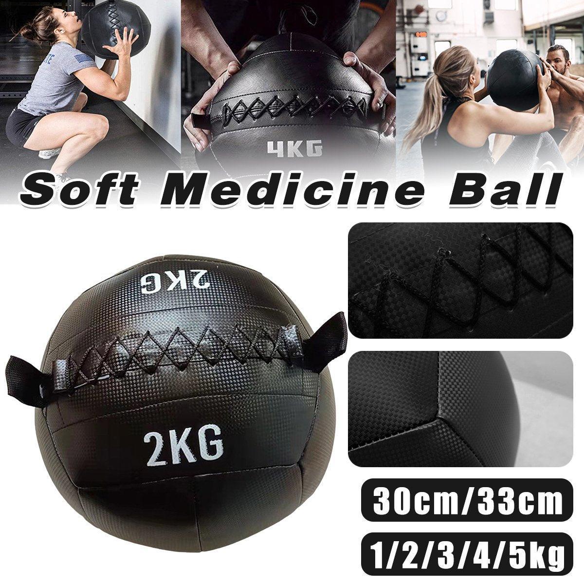 V528-GRAVITY-BALL-BLACK-2-698006-202510010609-00 Non-Elastic Soft Squat Wall Ball for Solid Gravity and Balance Training Workouts - 2kg - Image 1