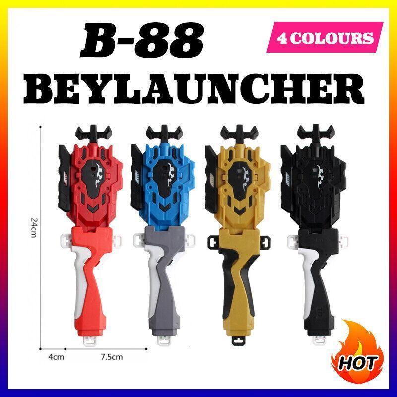 V528-GYROTRANSMITTER-BLUE-834850-202510010854-00 B-88 Beylauncher Beyblade String Launcher Ripper Red Blue Black - Blue - Image 1