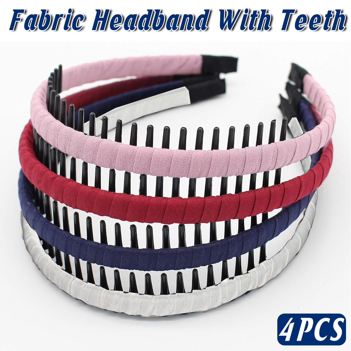 V528-HAIR-BAND-4PCS-728450-202509291854-00 4pcs Headband with Teeth Non Slip Hairband for Women Hair Accessories Holder - Image 1