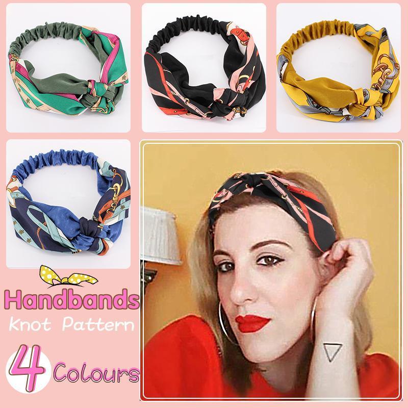 V528-HAIRBAND-BLUE-870099-202510011200-00 Women Lady Boho Bohemian Cross hair head headband band Scarf Wrap Bandana AU - Blue - Image 1