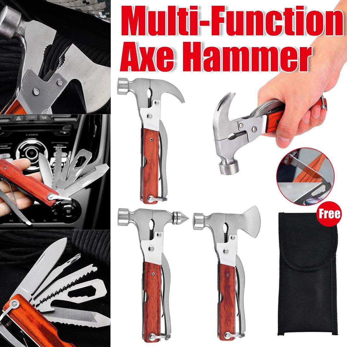 V528-HATCHET-HAMMER-696066-202509301545-00 Multifunctional Axe Hammer Portable Outdoor Tool Versatile Camping Equipment - Hatchet - Image 1