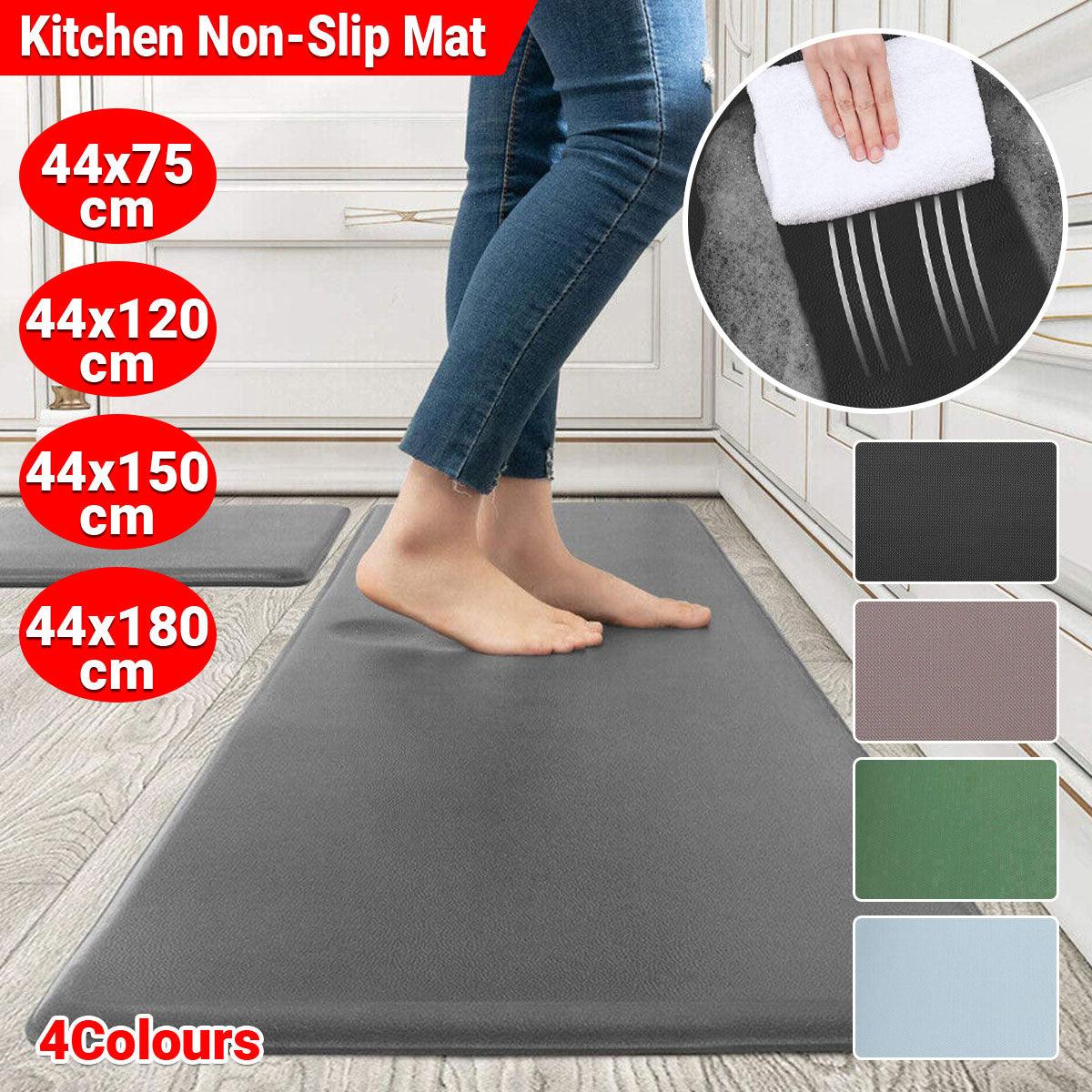 V528-HOMEMAT-GREEN-44-120CM-667641-202509301609-00 44x120cm Non-Slip Waterproof Kitchen Door Mat Home Floor Rug Carpet Anti-Oil Easy Clean - Green - Image 1