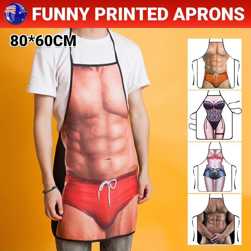 V528-HOTPANTSGIRL-67-483422-202509302354-00 Funny Adult Men Women Novelty Aprons Party Game Cooking Kitchen BBQ Baking - Hot Pants Girl - Image 1