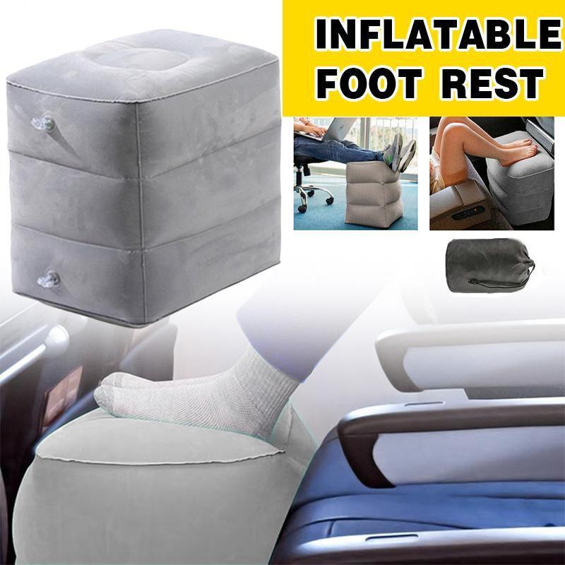 V528-INFLATABLEFOOT-493980-202509291645-00 Inflatable Foot Rest Travel Air Pillow Cushion Office Home Leg Footrest Relax - Image 1
