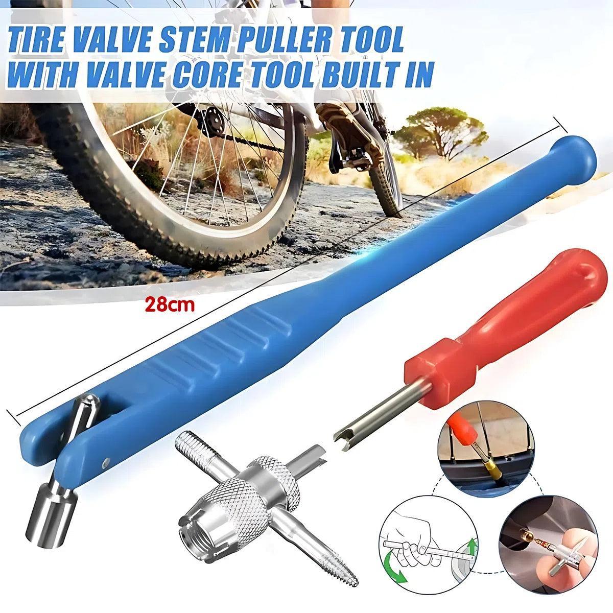 V528-INSTALLERTOOL-BLUE-314125-202509291854-00 3Pcs Car Tyre Valve Stem Puller Base Quick Remover Tire Repair Installer Tool - Image 1