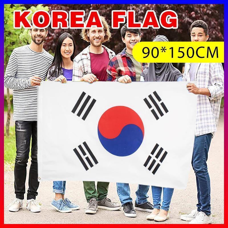 V528-KOREAFLAG-38927-202509291554-00 Large South Korea Flag Heavy Duty Outdoor Korean 90 X 150 CM - 3ft x 5ft - Image 1