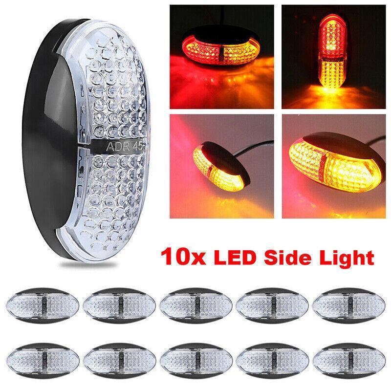 V528-LAMP-10PCS-987021-202509251240-00 10X Multi-Volt LED Clearance Lights for Trailer Truck & Caravan - Image 1