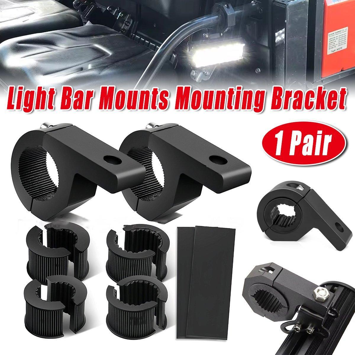 V528-LAMP-CLAMP-3-227165-202509251154-00 1 Pair Light Clip Fixing Bracket for Car Motorcycle Spotlights Mounting Shelf - Image 1
