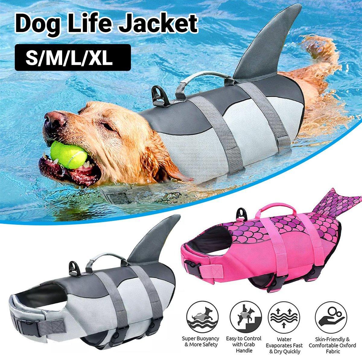 V528-LIFE-JACKET-PINK-M-370069-202510010309-00 Pet Life Jacket Dog Swim Vest Outdoor Water Gear for Summer Swimming Activities - Pink M - Image 1