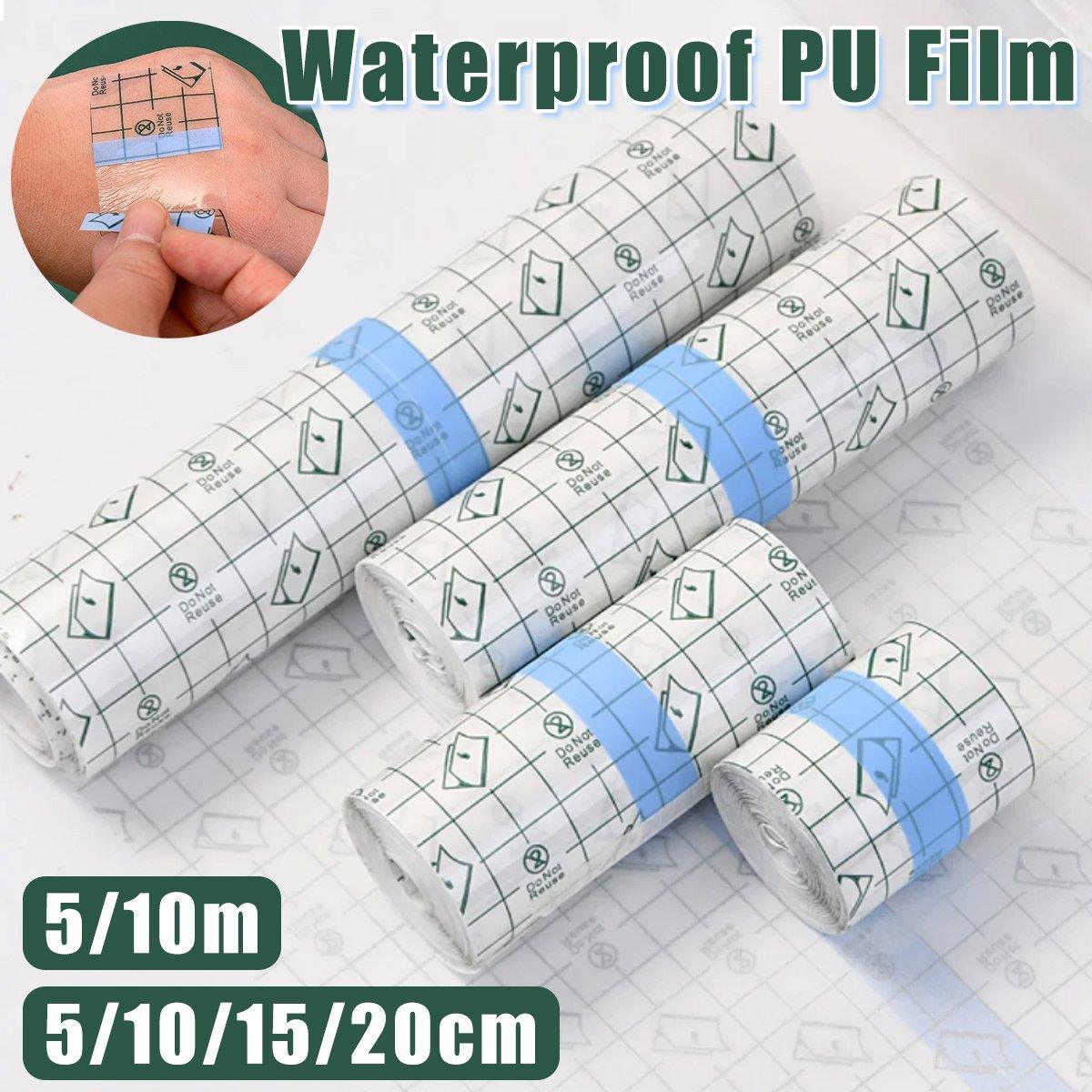 V528-MACKINTOSH-10-1000-424264-202510010718-00 Waterproof PU Film Adhesive Tape Transparent High Stickiness Cuttable Bandage - 10cm x 10m - Image 1