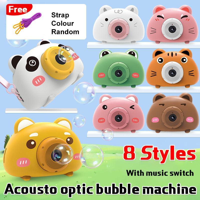 V528-MH00145-MG-781690-202509301154-00 Acousto Optic Bubble Machine Camera Animal-Shaped With Light Music Toy Gift - Dog - Image 1
