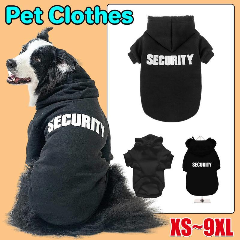 V528-MH00330-BLACK-L-345251-202509301154-00 Pet Dog Clothes Hoodie Warm Winter Jumper Puppy Cat Clothing Coat Jacket Shirt - L - Image 1