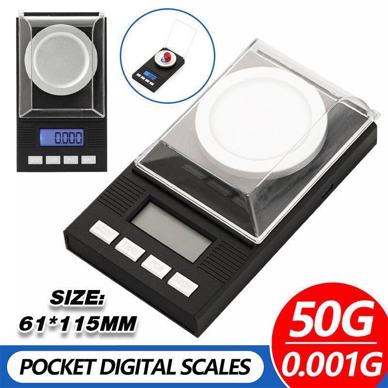 V528-MINIJEWELRYSCALE-918175-202509251152-00 High Precision 50g 0.001g Digital Milligram Scale for Jewelry and Powder - Image 1