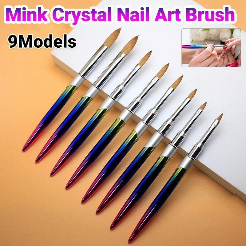 V528-NAILENHANCEMENTCRYSTALPEN-16-245013-202509302345-00 Kolinsky Acrylic Nail Art Brush Manicure Powder Professional Tools Size 2-18 - 16# - Image 1