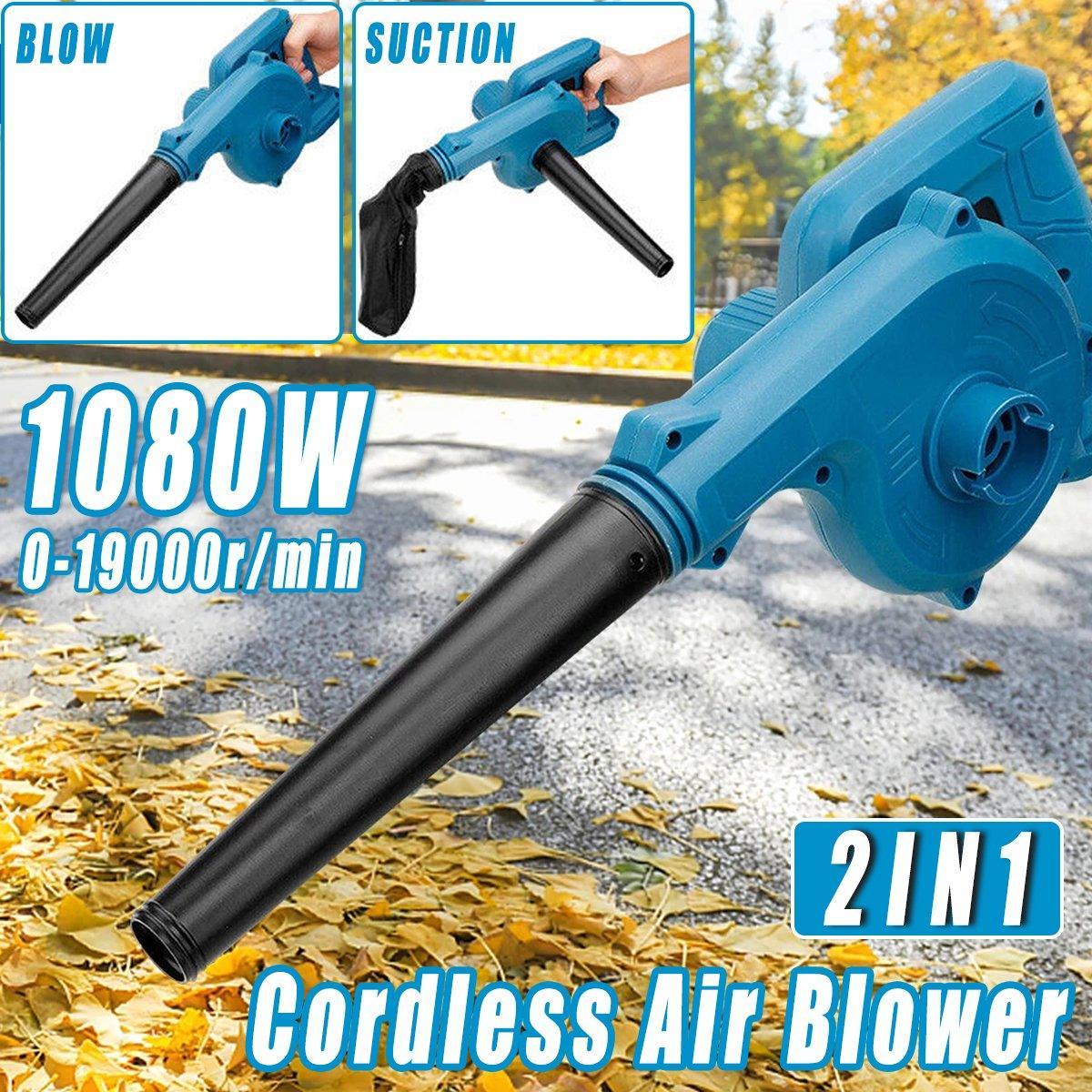 V528-OUTDOOR-BLOWER-511329-202509291519-00 Portable Cordless Air Blower Leaf Dust Tool 1080W 19000 RPM Li-ion Battery - Image 1