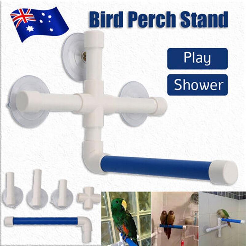 V528-PARROTTOY-88114-202509291428-00 Bird Perch Stand Parrot Play Paw Grinding Stands Rack Shower Bath Platform Toys - Image 1