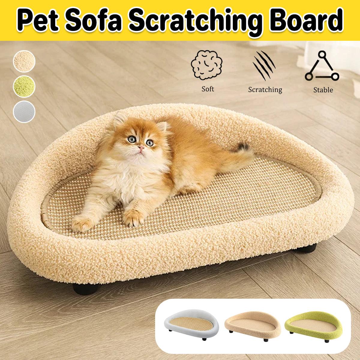 V528-PET-SOFA-GREY-652969-202509302245-00 Large Cat Scratching Board Sofa Scratch Resistant Nest for Cats and Kittens - Grey - Image 1