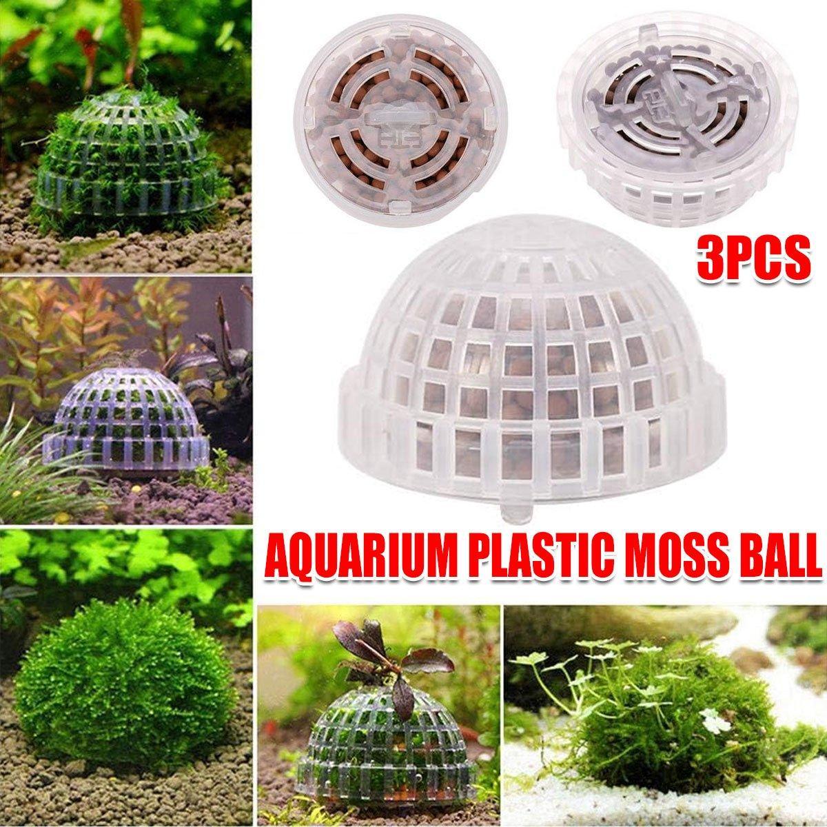 V528-PLANTING-BALL-3PCS-381906-202509251120-00 3pcs Aquarium Plastic Moss Ball Fish Decoration Aquatic Plant Accessories - Image 1