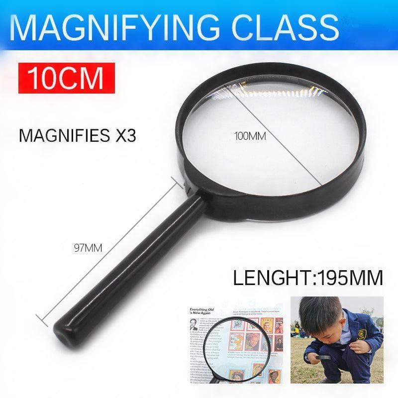 V528-PLASTICMAGNIFYINGGLASS-963075-202509291700-00 10cm Handheld Magnifying Glass Loupe for Optimal Reading Clarity - Image 1