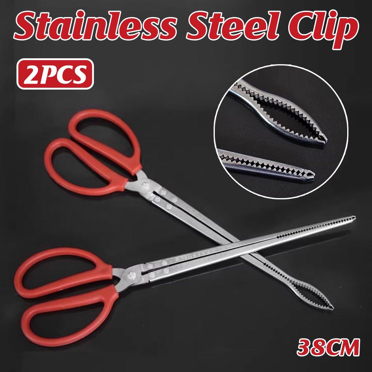 V528-PLIERS-2PCS-982956-202509291527-00 2pcs Heavy Duty Stainless Steel Fishing Clamps Trash Catching Marine Tools - Image 1