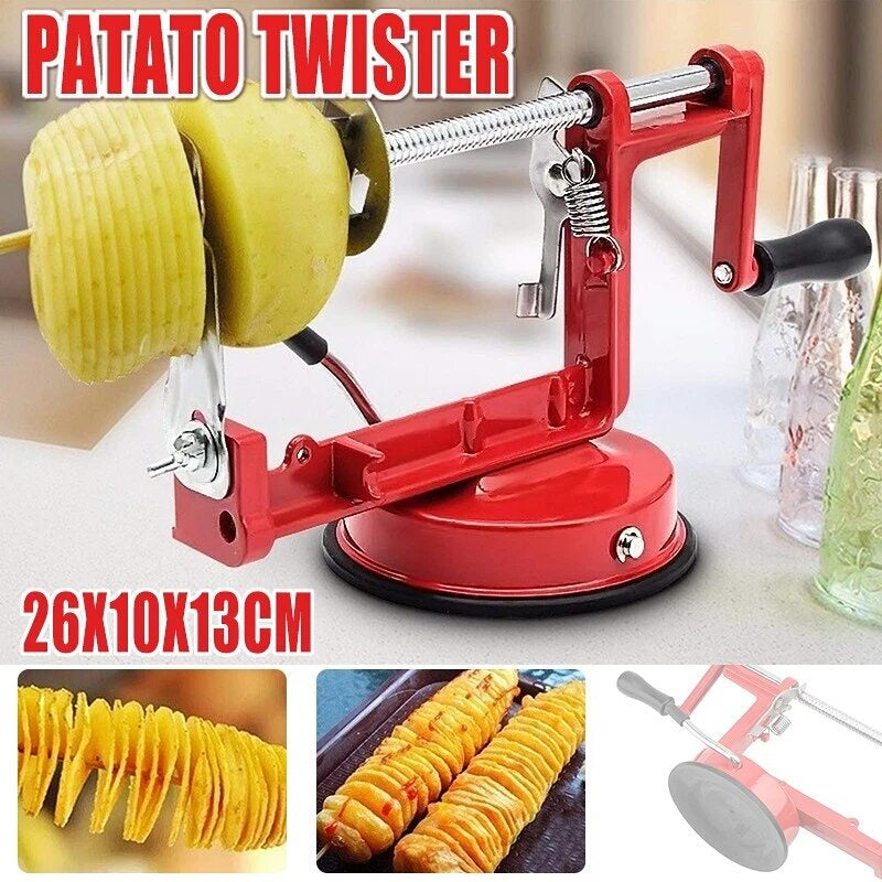 V528-POTATOTWISTERTORNADO-458339-202509251631-00 Manual Spiral Potato Slicer Twister Cutter Machine for Tornado Chips and Vegetables - Image 1