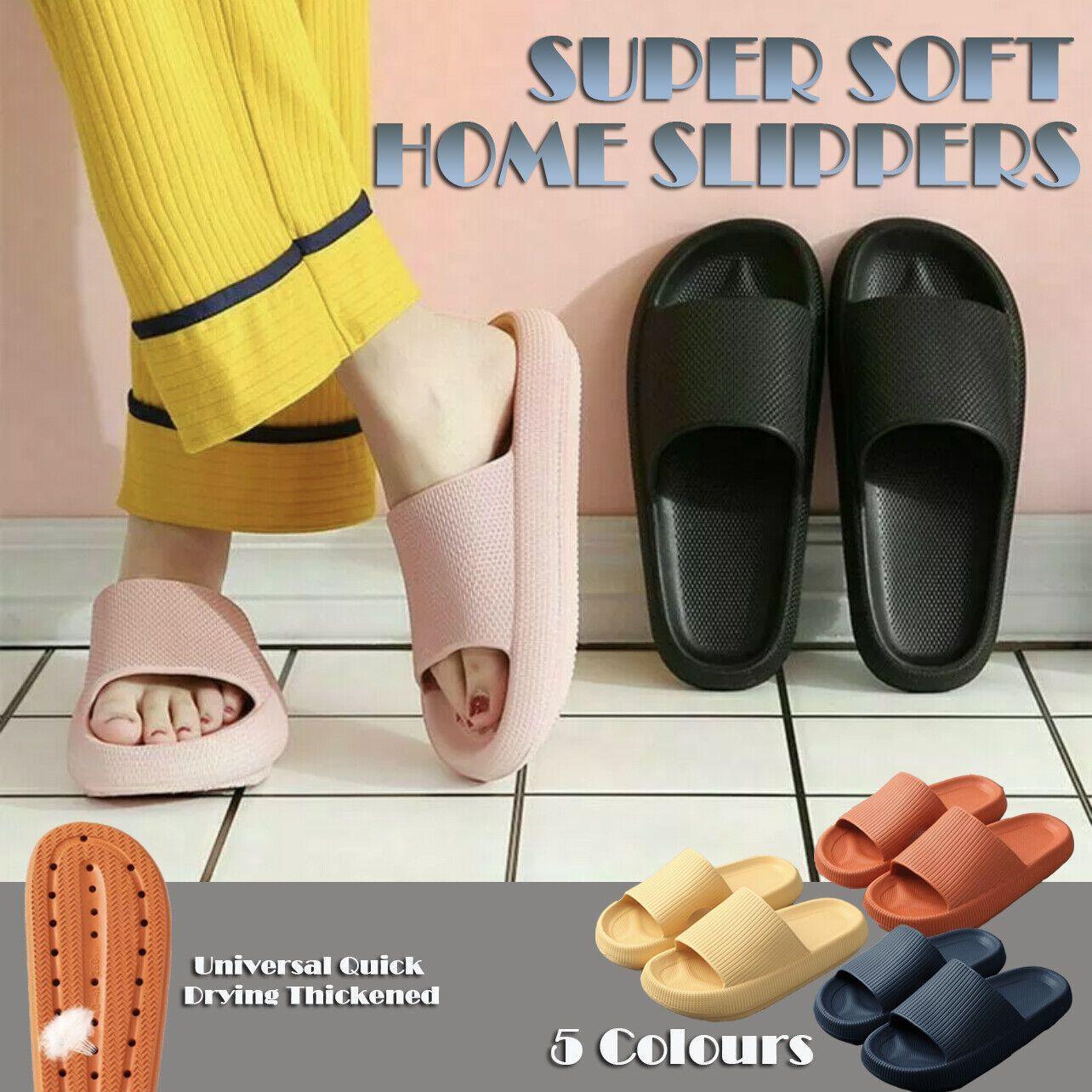 V528-PPI2-PINK38-3984805-202510010318-00 Ultra-Soft Pillow Slides EVA Slippers for Indoor Outdoor Use – Thick Anti-Slip Sole - Pink 38-39 - Image 1