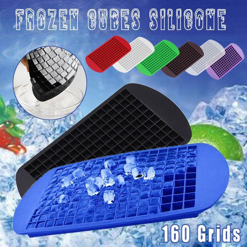 V528-PY0329-WHIRE-815088-202509251346-00 160 Grids Ice Cube Tray Ice Maker Mold Frozen Cubes Silicone Mini Small Diy Au - White - Image 1