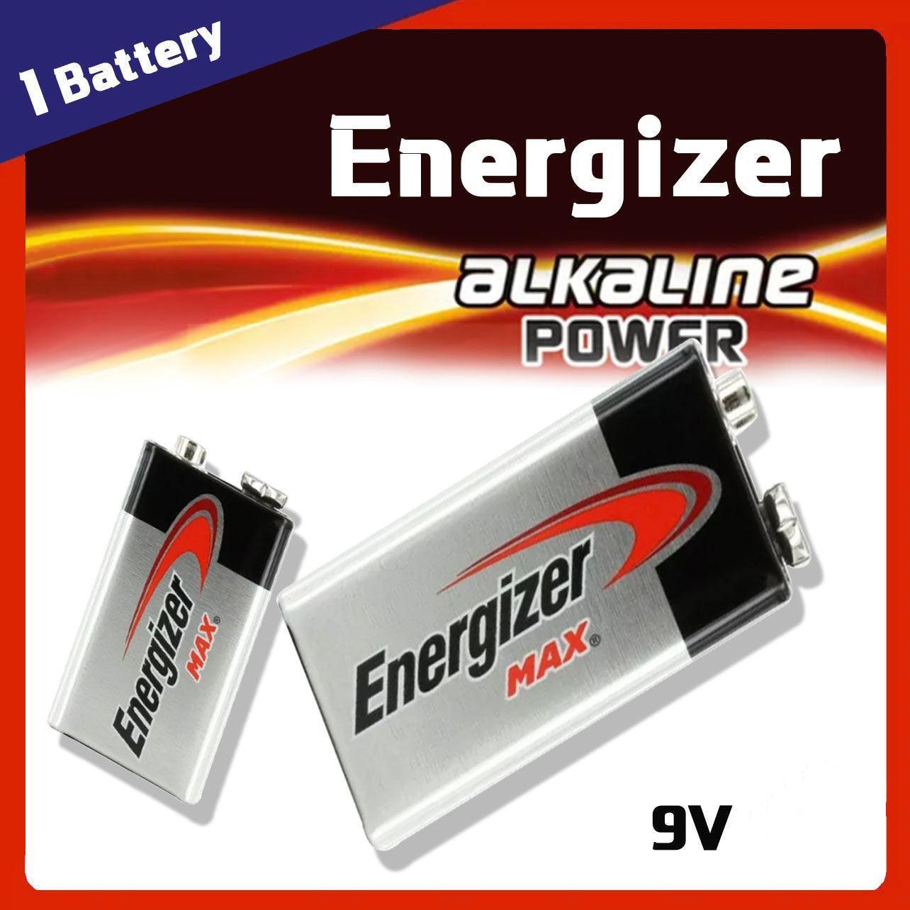 V528-QTY-1PC90042-202510010127-00 Energizer 9V Max Alkaline Battery Genuine Sealed In Card 6Lr61 Made In Malaysia - 1 PC - Image 1