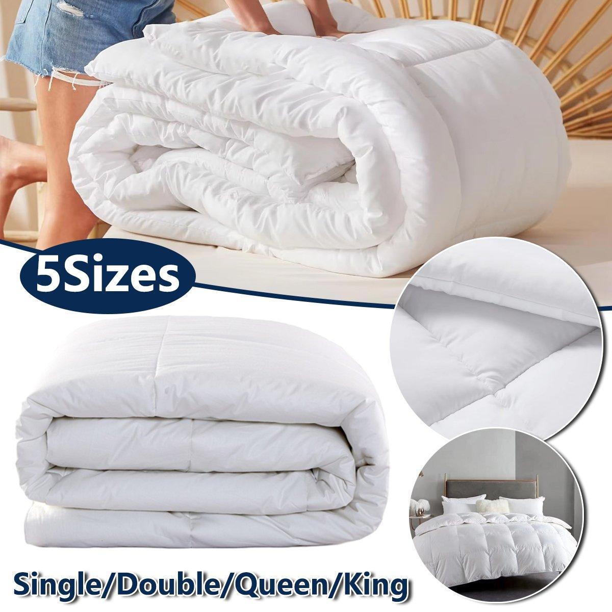 V528-QUILT-FDC-KS-160-210-891359-202509301527-00 Luxury Hotel Quilt Core – Soft Microfiber Down Alternative Comforter for All Seasons - 160x210cm-Brushed - Image 1