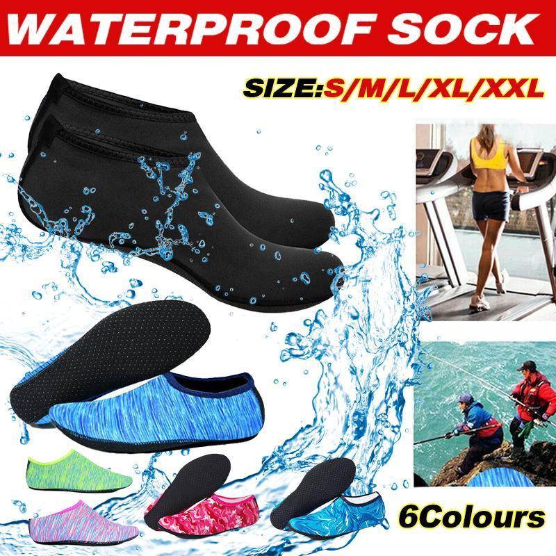 V528-SHOES-CAMOUFLAGE-BLUE-XL-514550-202509301236-00 Unisex Water Shoes Slip On Aqua Socks Swim Surf Diving Yoga Exercise Reef Shoes - Camouflage Blue-XL - Image 1