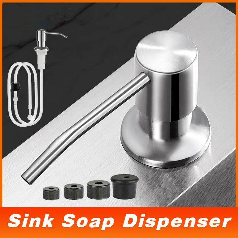 V528-SINKSOAP-275562-202509251441-00 Stainless Steel Sink Soap Dispenser Extension Tube Kit Kitchen Sink Pumps Hand - Image 1