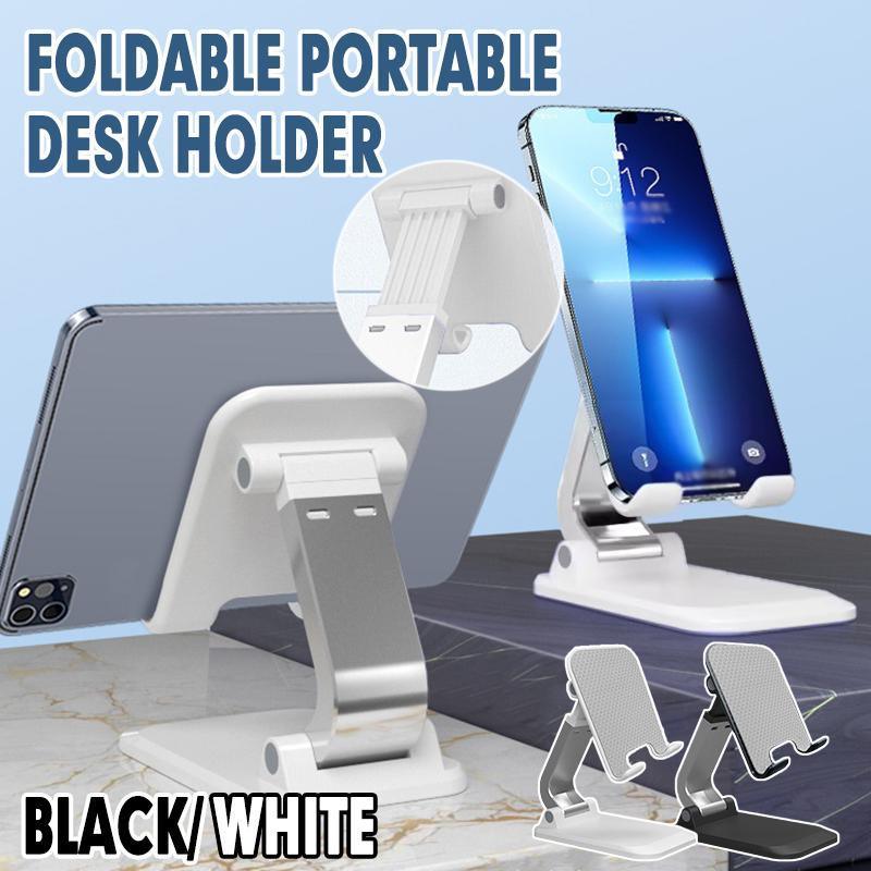 V528-SQ00157-ZDZJ-BLACK-996162-202510011200-00 Adjustable Foldable Tablet Stand Desktop Holder Mount Mobile Phone iPad iPhone - Black - Image 1