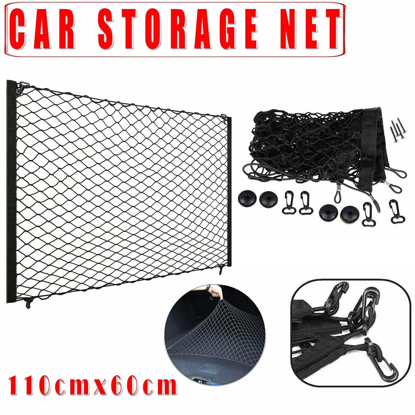 V528-STORAGEBAG-110-60-54431-202509251520-00 Car Net Organizer Storage Large Boot Cargo Trunk Luggage Tidy Suv Rear Universal - Image 1