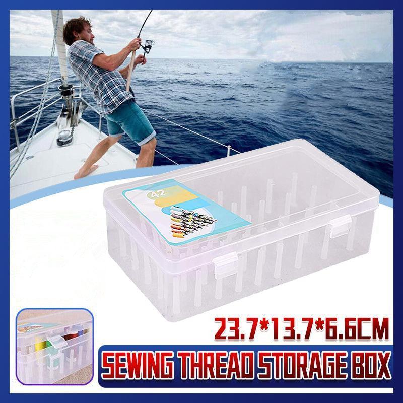 V528-STORAGEBO-14255-202509291827-00 42 Spool Sewing Thread Storage Box Embroidery Bobbin Case Holder Organizer - Image 1