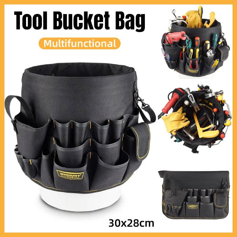 V528-TOOL-BUCKET-BAG-594283-202509251316-00 Multifunctional Bucket Bag Hardware Tools Organizer Repair Toolkit Storage Case - Image 1