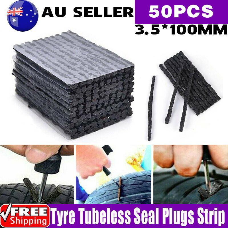V528-TYREREPAIRPLUG-50PCS-333758-202509251353-00 50× Tyre Repair Plugs Car Tire Puncture Recovery Tyre Tubeless Seal Plugs Strip - Image 1