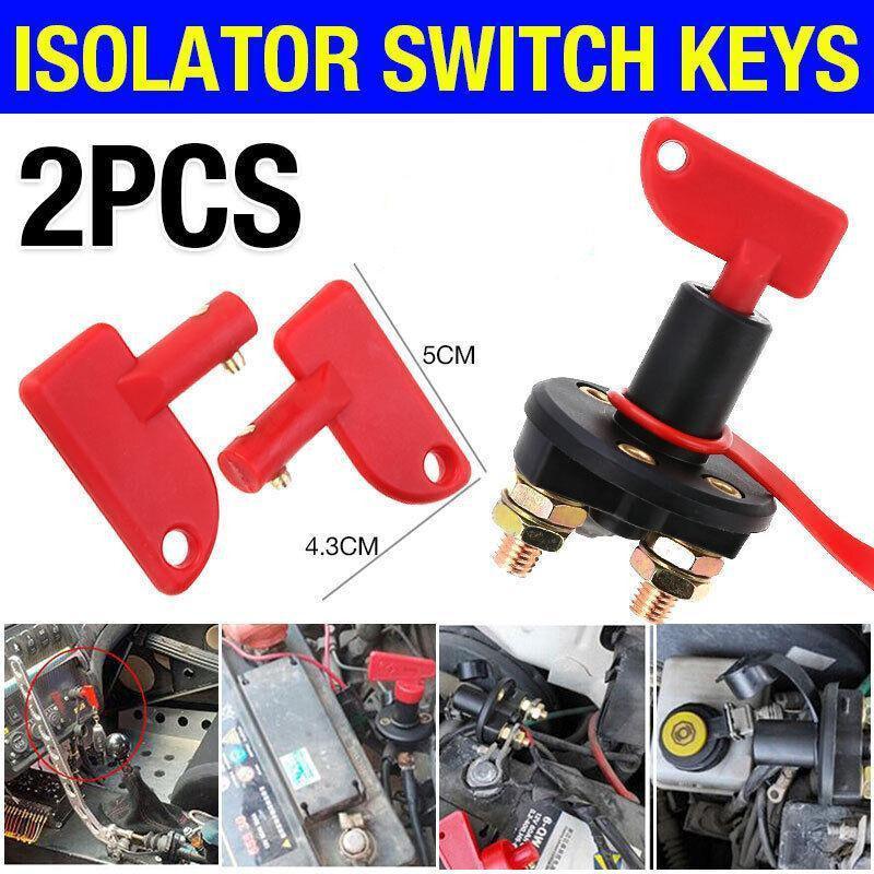 V528-UNIVERSALKEY-2PCS-164474-202509251116-00 2Pcs Battery Car Off Spare Switch Universal Key Cut Power Isolator Kill Au Stock - Image 1