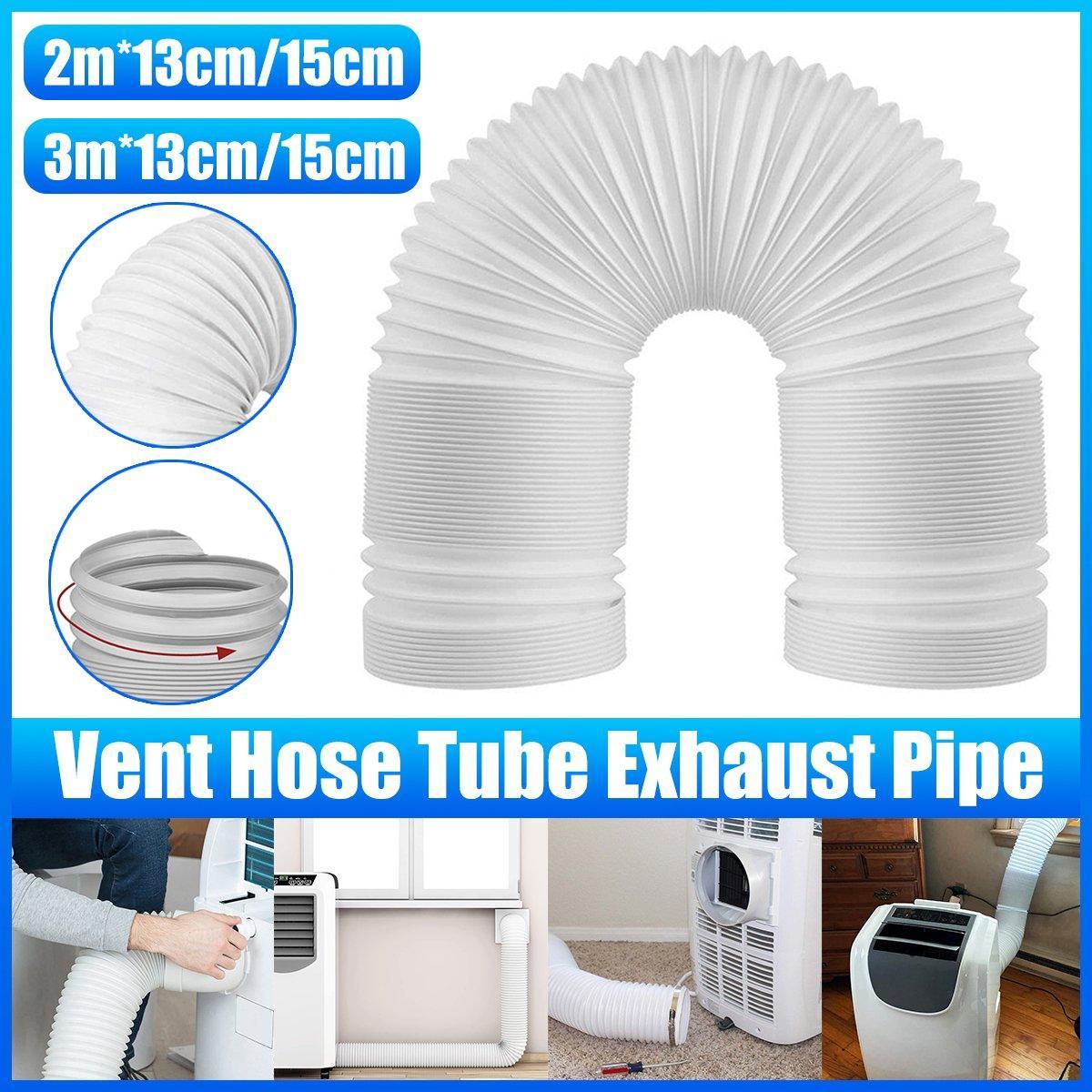V528-VENT-PIPE-300-13-343984-202509301527-00 Portable Air Conditioner Exhaust Hose 13/15cm Extendable Vent Pipe PP Steel Wire - 3m x 13cm - Image 1