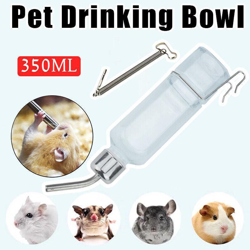 V528-WATERDISPENSER-TRA350ML-16682-202509291428-00 350ml Hanging Water Bottle for Small Pets - Guinea Pig Rabbit Hamster Feeder - Image 1