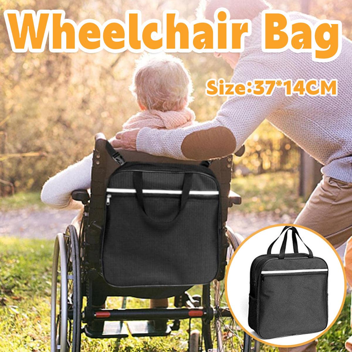 V528-WHEELCHAIR-BAG-868995-202509251310-00 Wheelchair Bag Rear Hanging Storage Backpack Multifunctional Armchair Organizer - Image 1