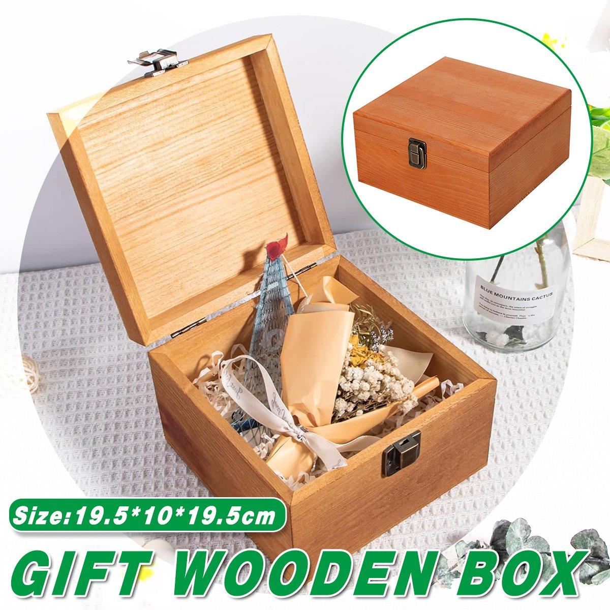 V528-WOODEN-BOX-005412-202509291909-00 Wooden Box European Style Decorative Gift Box Storage Box Jewelry Box Gift - Image 1