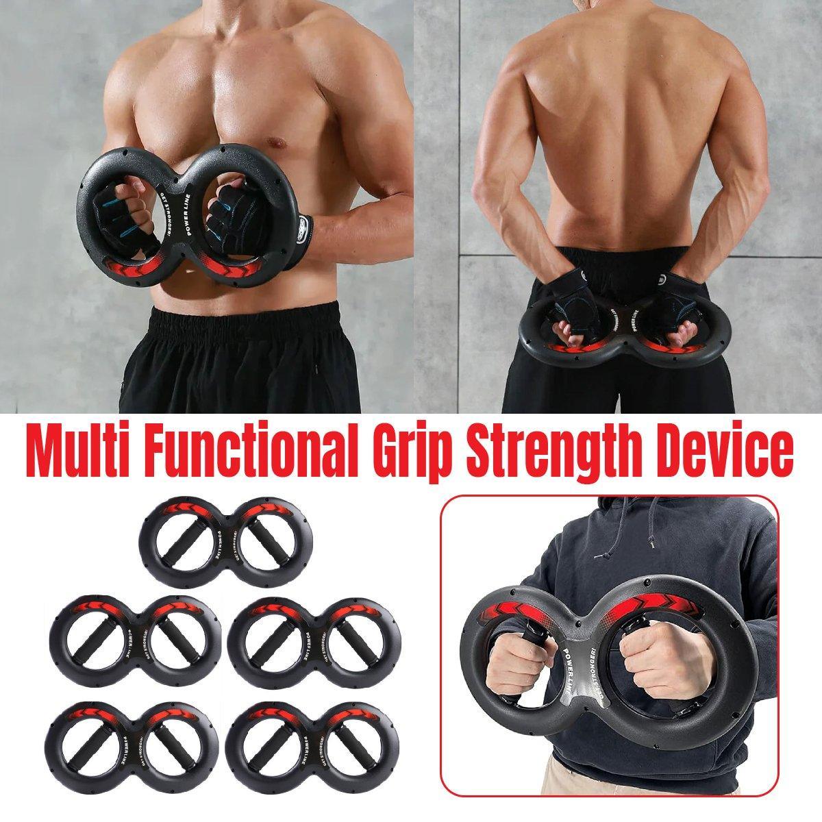 V528-WRIST-EXERCISER-BLACK-20KG-641973-202510010754-00 Multifunctional Arm Strength Grip Wrist Power Device Fitness Hand Grip Enhancer - 20kg - Image 1