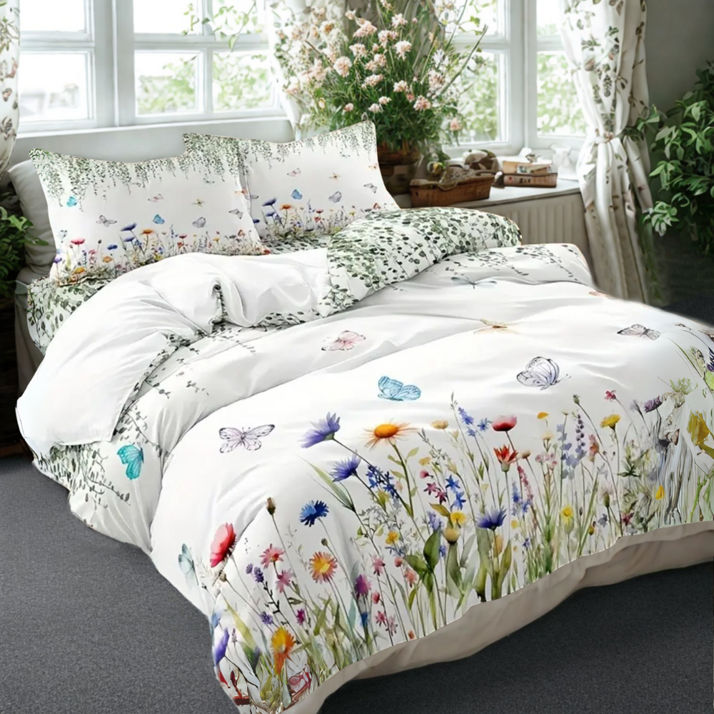 V535-QC-BUTTERFLY-DREAMS-SK-202508221315-00 Dreamfields - Butterfly Dreams Quilt Cover Set - (3pcs, Super King Size) - Image 1